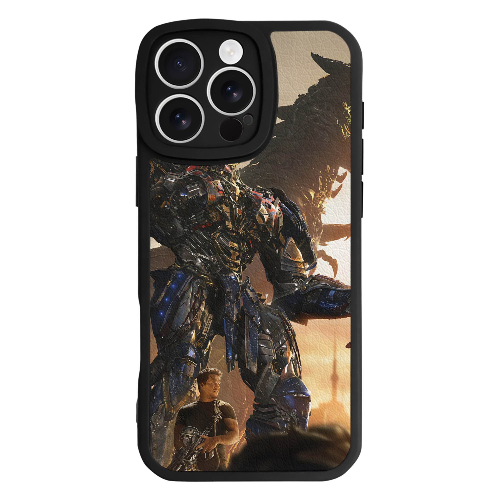 （画像用） Transformers トランスフォーマー 【iPhone 16シリーズ対応】シリコンスマホケース（レザー調） 材質：シリコン